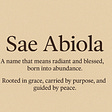 Sae Abiola's avatar