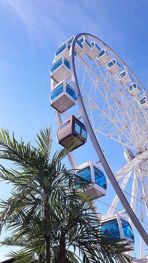 Saunas are everywhere in Finland: L to R: annual Teuva Mobile Sauna Festival, Burger King Sauna in Helsinki, SkySauna (sauna on a ferris wheel) in Helsinki