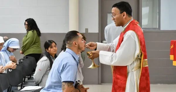 Seton Route holds prison Mass on National Eucharistic Pilgrimage | Catholic News Agency Seton Route holds prison Mass on National Eucharistic Pilgrimage | Catholic News Agency