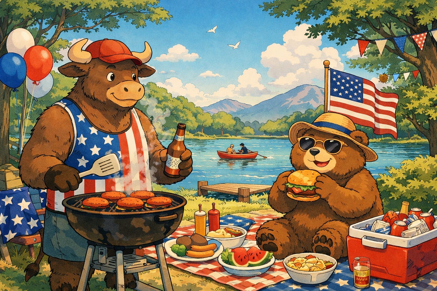 Memorial Day bull and bear Memorial Day bull and bear