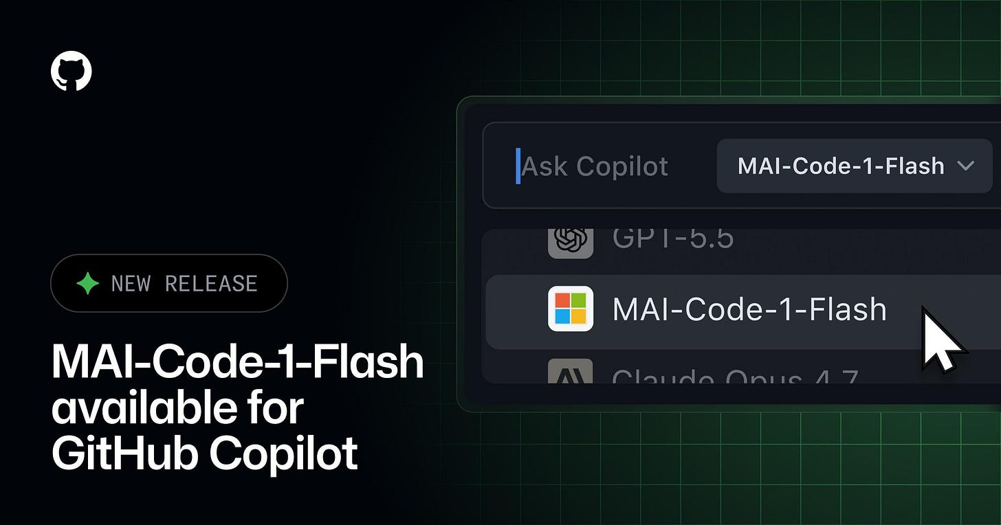 MAI-Code-1-Flash is now available for GitHub Copilot : r/GithubCopilot