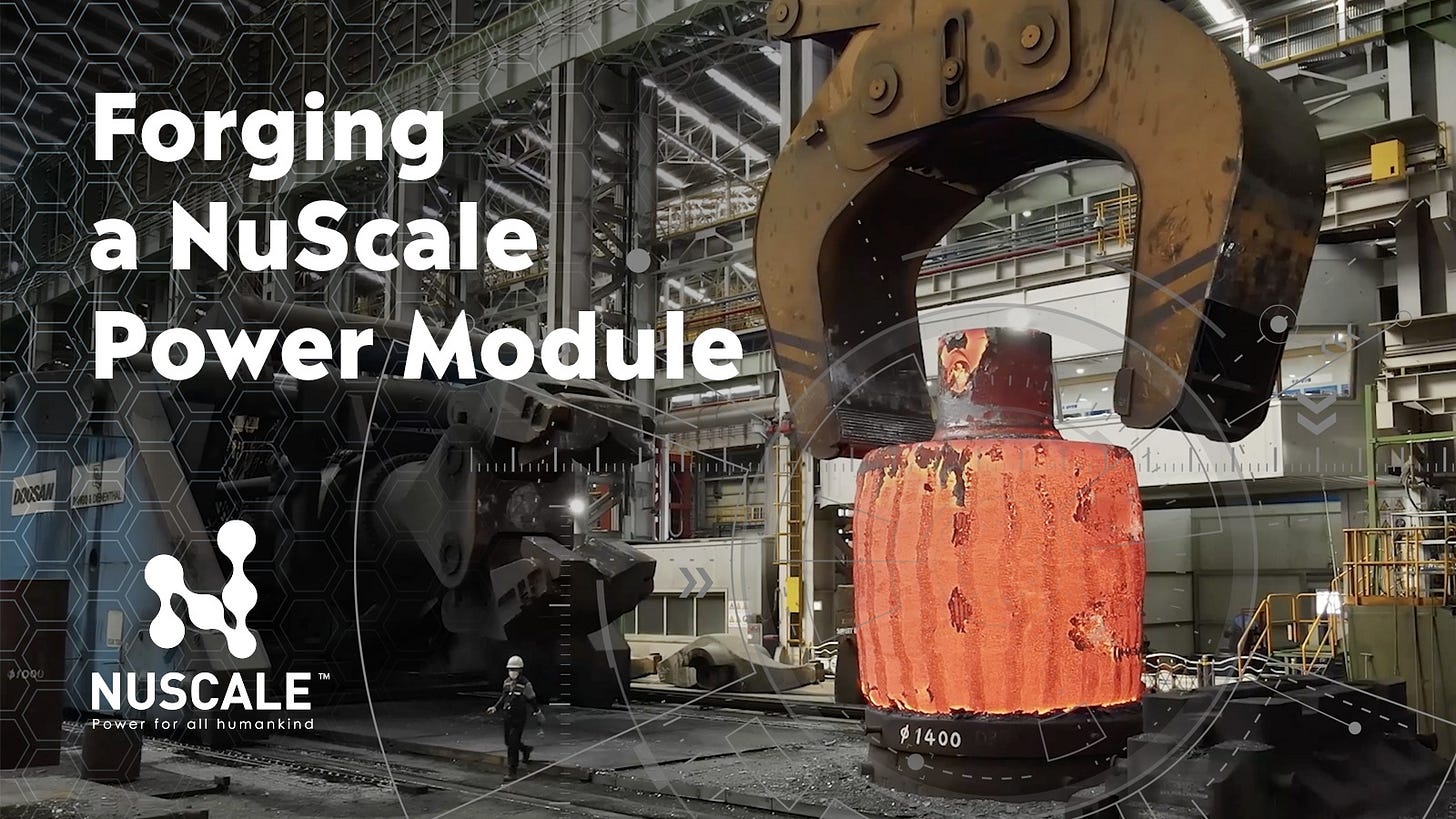 NuScale Power on X: "Partnerships with world-class manufacturers like Doosan  Enerbility put us ahead of the curve and make near-term deployment of our  #SMR technology a reality. Watch the forging of a