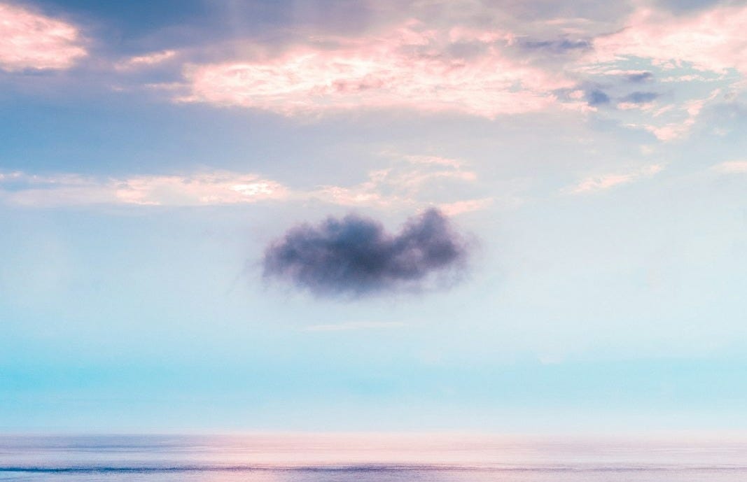 cloud above ocean