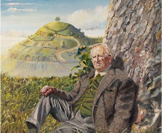 "Portrait of J.R.R. Tolkien" Print "Portrait of J.R.R. Tolkien" Print