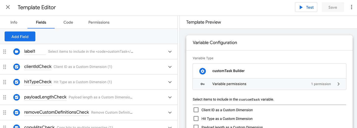custom templates in google tag manager