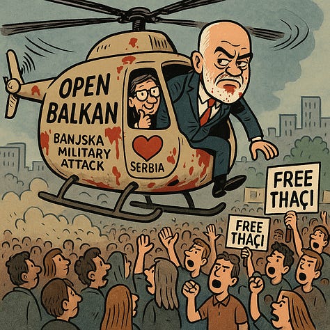Albanian Prime Minister Edi Rama’s statements and political stance on Kosovo, justice, and the Hague Tribunal spark sharp criticism and satirical portrayals.