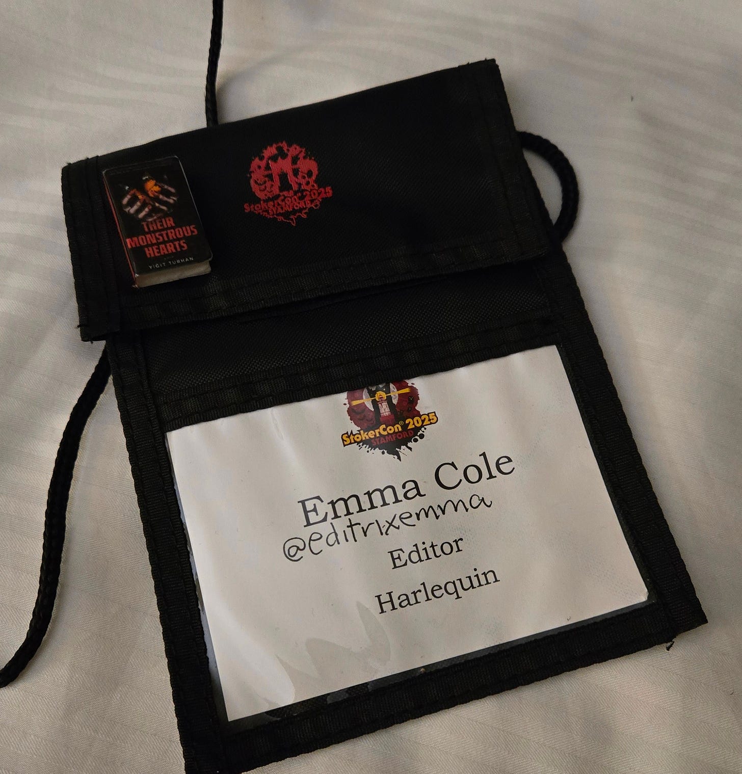 My StokerCon badge.