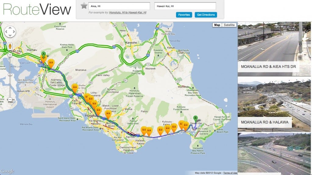Honolulu City App: RouteView