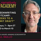 Screenwriting Boot Camp: 8 Weeks to a “Vomit Draft" 