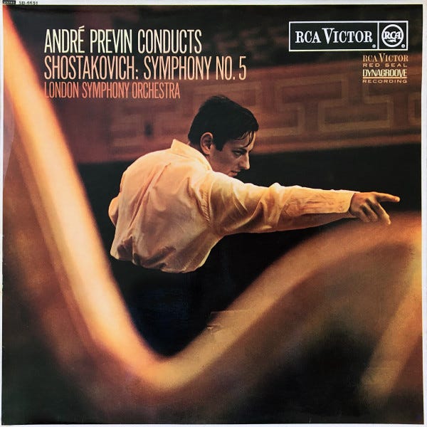 André Previn Conducts Shostakovich, London Symphony Orchestra – Symphony  No. 5 – Vinyl (LP, Repress, Stereo), [r3470188] | Discogs