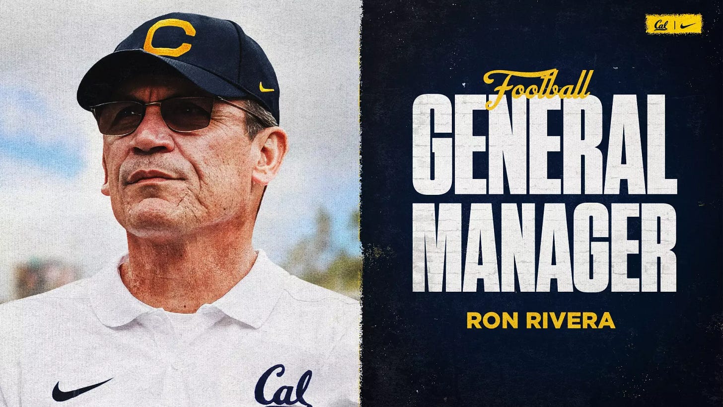 Rivera Named General Manager Of California Football Program