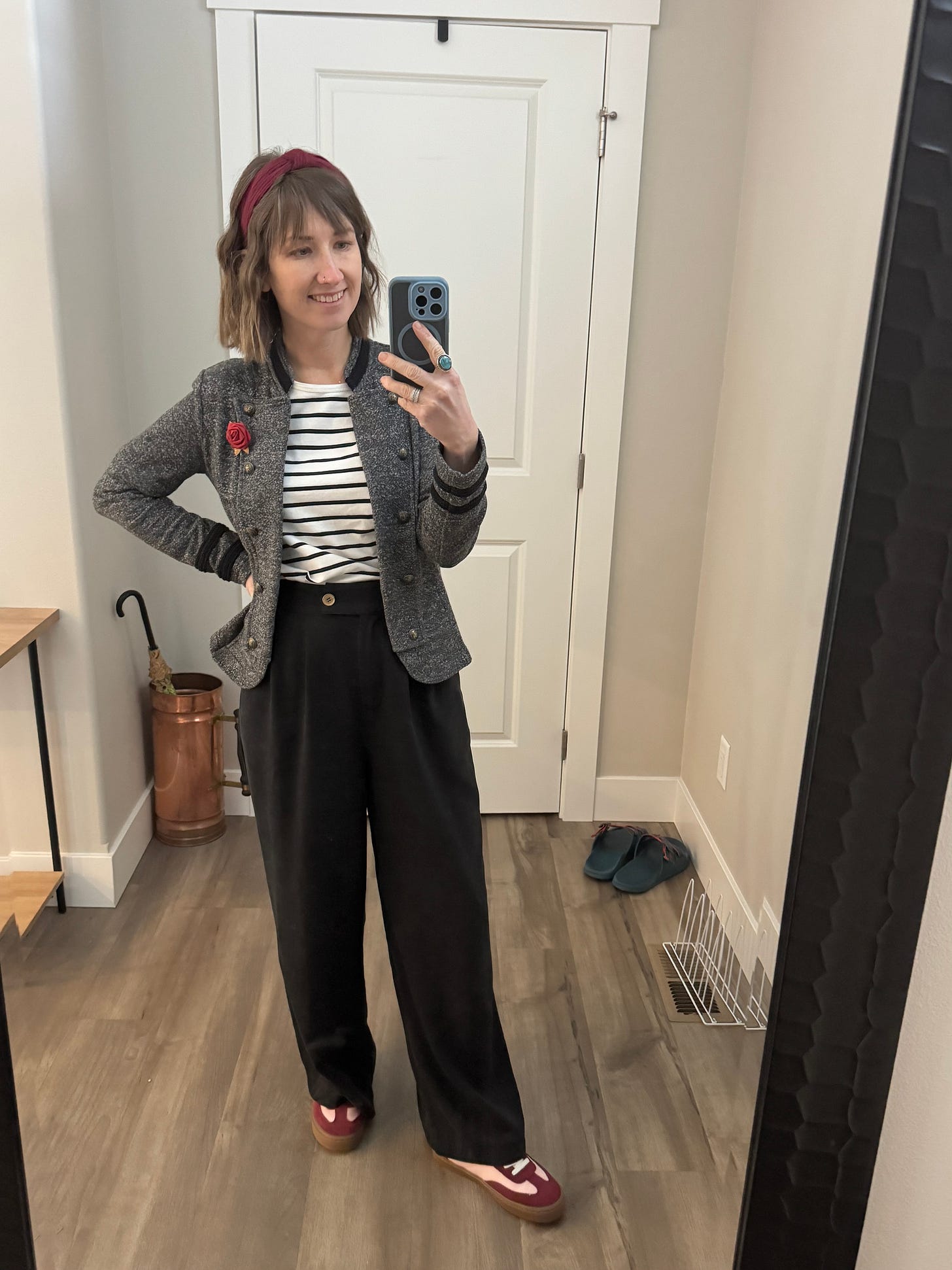 black & white outfit, winter outfit