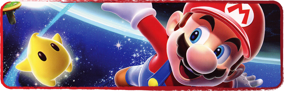 Sub-header image showing Super Mario Galaxy!