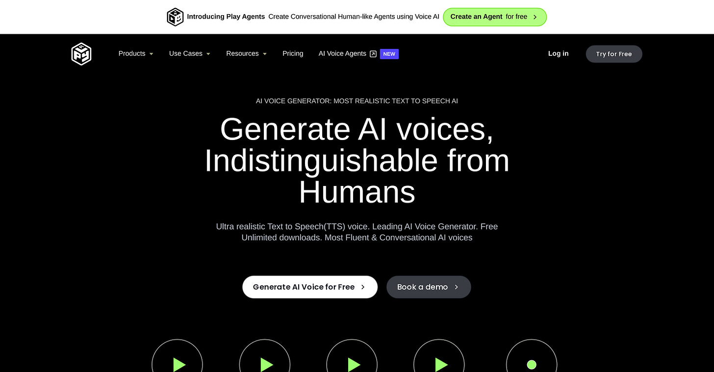 Play.ht And 90 Other AI Alternatives For Text to speech
