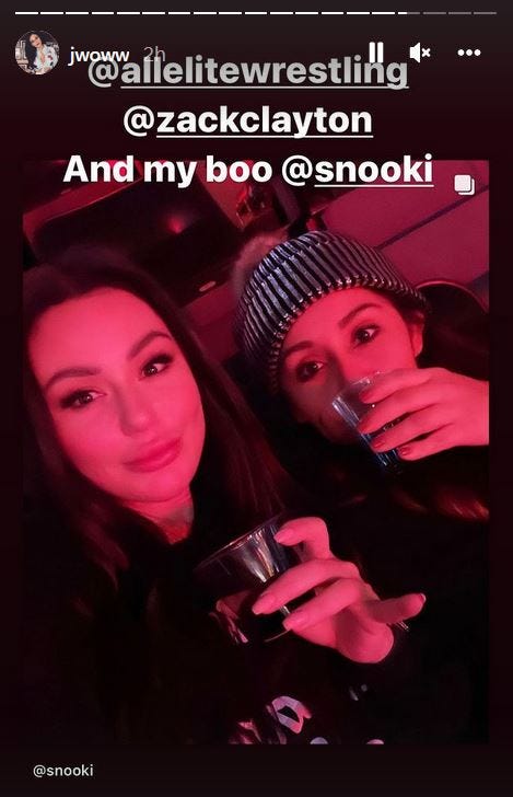 Snooki And JWoww Attend AEW Dynamite To Support Zack Clayton