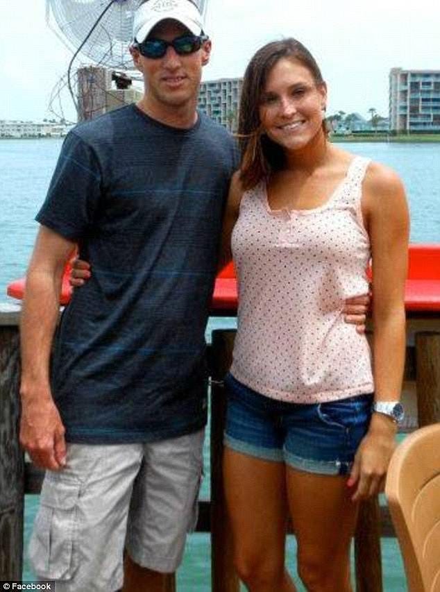 The teen said he had sex with Peterson in her home while her now ex-husband (pictured together) was at work. They also had sex in her car and in a barn behind the teen's home 