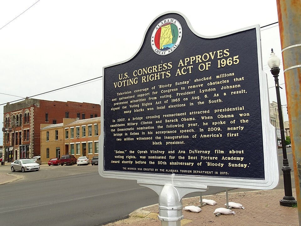 File:Public Plaque on Voting Rights Act - Selma - Alabama - USA (33594660934).jpg
