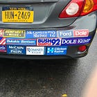 Why your political bumper sticker could be a driving hazard