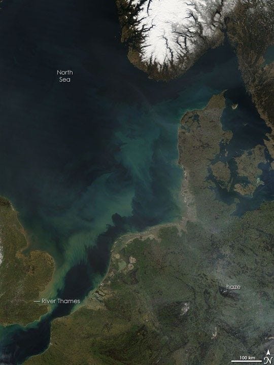 Thames River Plume in the North Sea