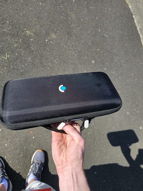 Steam Deck portability in its case and a laptop bag