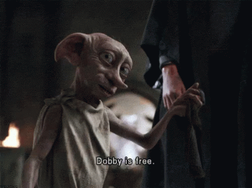 Harry Potter Dobby GIF - Harry Potter Dobby Dobby Is Free - Discover ...