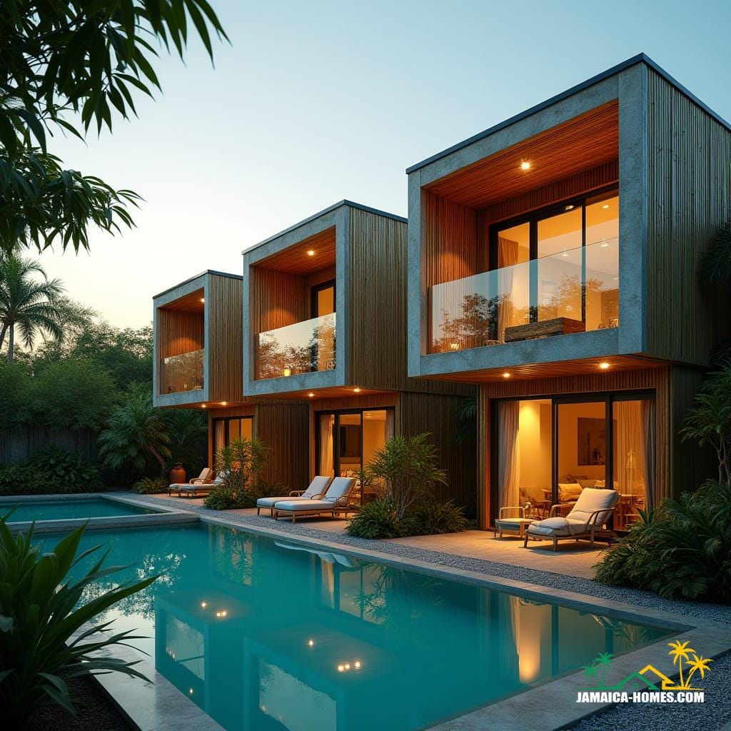 Beatiful modern h bamboo home in jamaica
