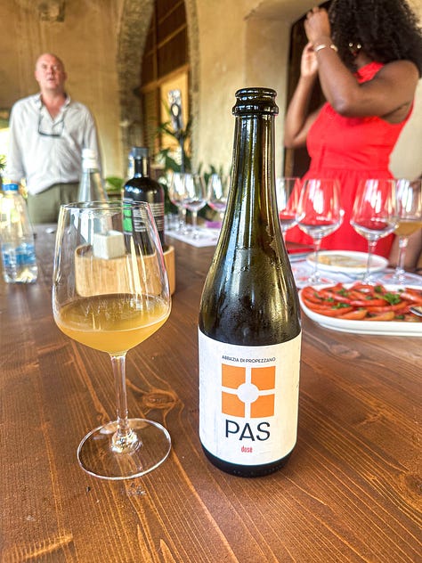 wine tasting at Abbazia di Propezzano