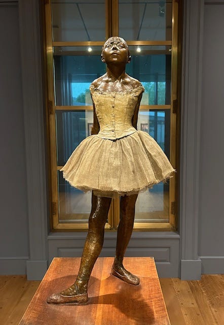 Degas' little dancer at the Clark in Massachusetts Degas' little dancer at the Clark in Massachusetts