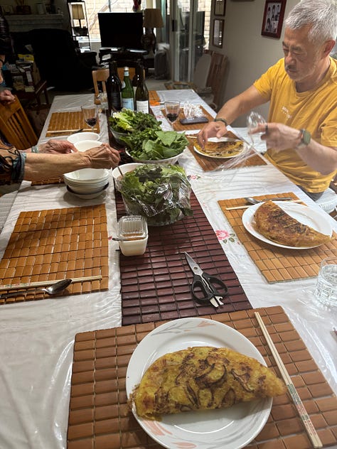 cooking with my mom
