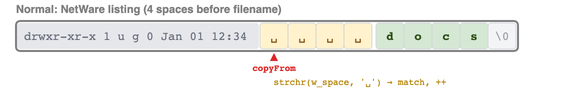 Normal FTP listing parsing Normal FTP listing parsing