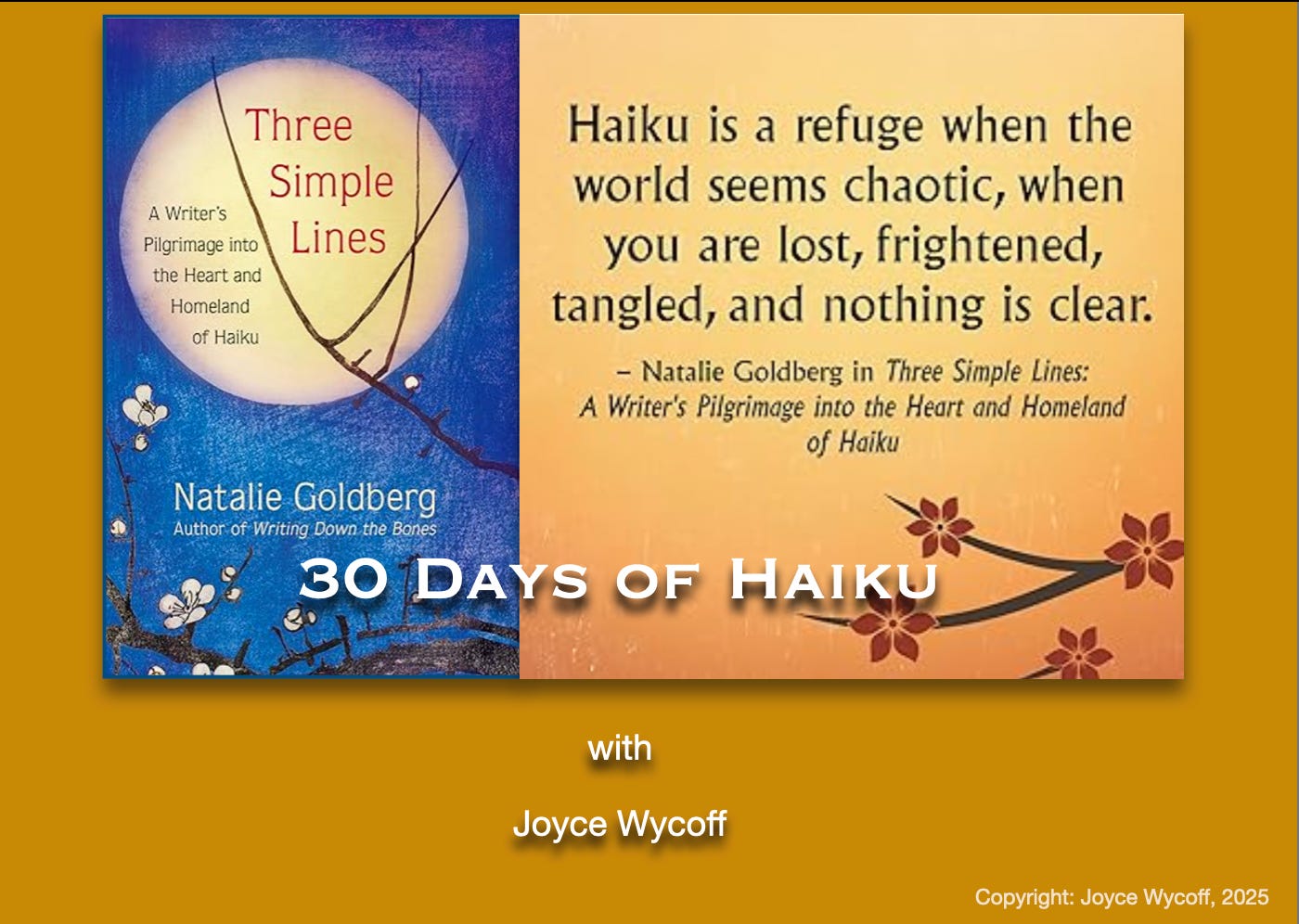 Invitation to Haiku month
