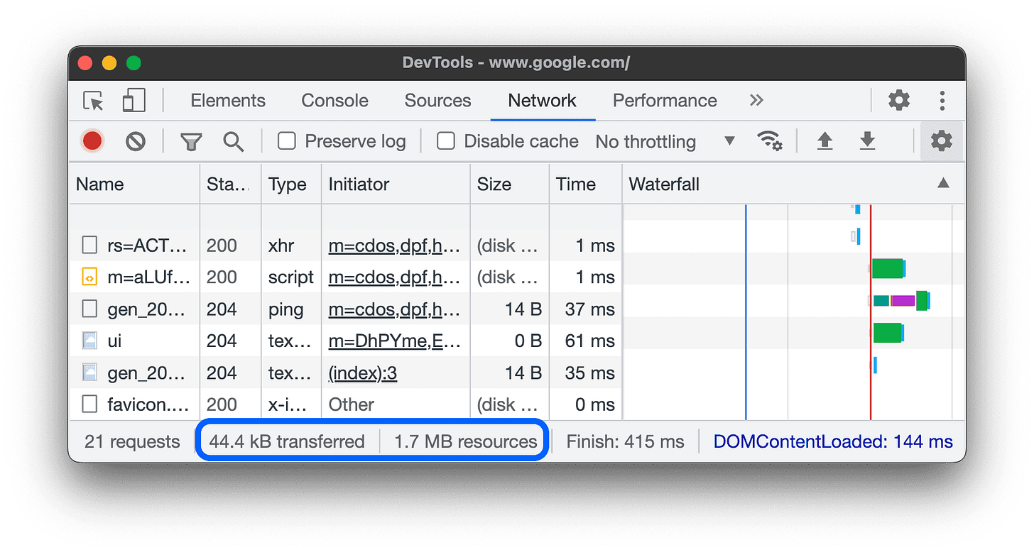 Network features reference | Chrome DevTools | Chrome for Developers