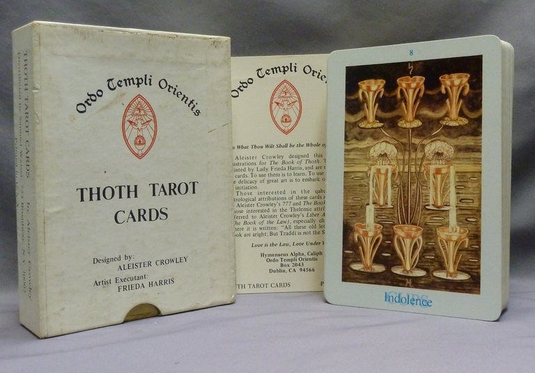 Thoth Tarot Cards First US Color Printed Version - Samuel Weiser Issue  Tarot Deck | Aleister CROWLEY, Frieda Harris | First Weiser Edition
