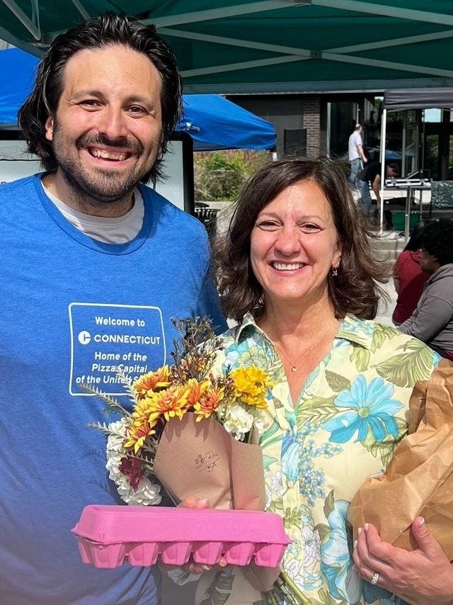 Me and the now Mayor-elect at the Saturday market