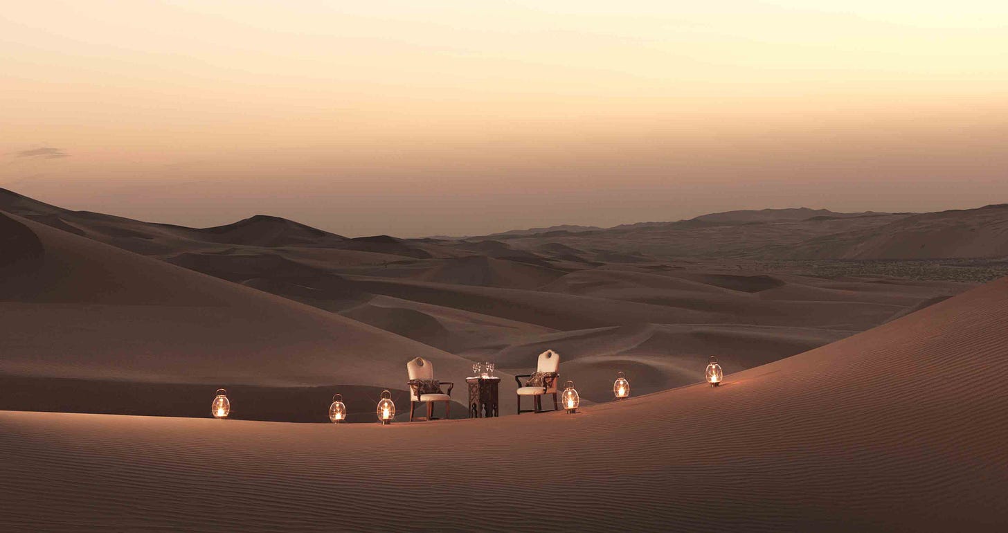 Qasr Al Sarab dining by Design