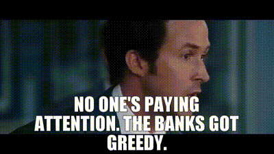 YARN | - No one's paying attention. - The banks got greedy. | The Big Short  Trailer | Video clips by quotes | 812d703e | 紗