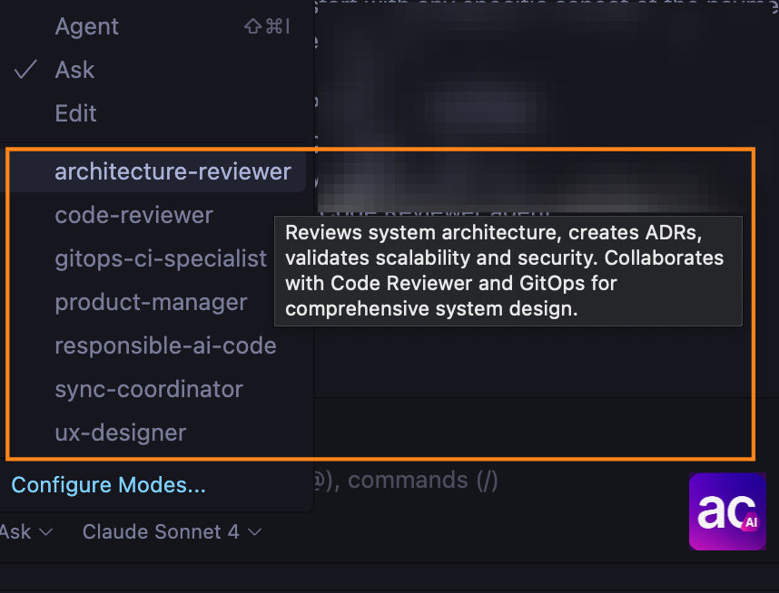 Custom Chat modes in GitHub Copilot Custom Chat modes in GitHub Copilot