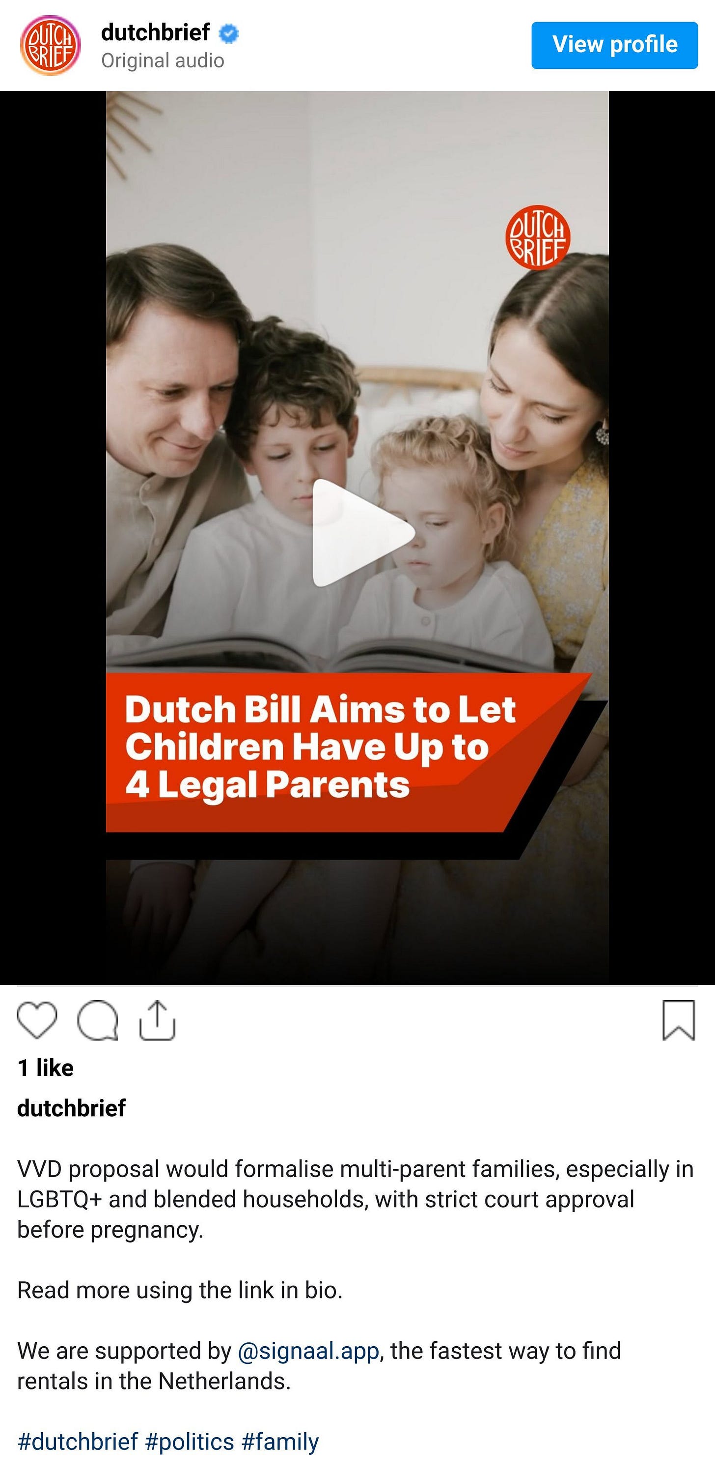 Instagram reel screenshot