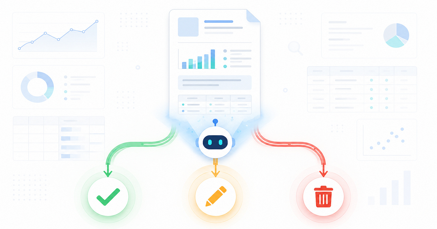 Fix it or throw it away: deciding what to do with an AI output