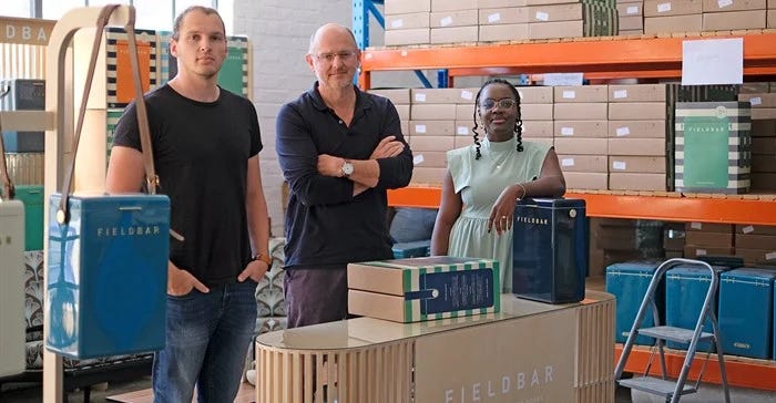 The Fieldbar team from left to right: Corban Warrington, Lee Hartman and Taimi Paulino. The Fieldbar team from left to right: Corban Warrington, Lee Hartman and Taimi Paulino.