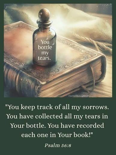 God collects tears of the penitent God collects tears of the penitent