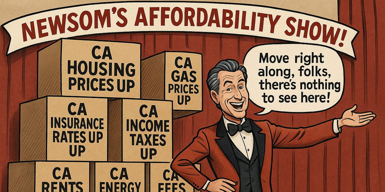 California’s Affordability Crisis: Gavin Newsom’s “Gift” to the State Could Soon Be His Gift to the Nation