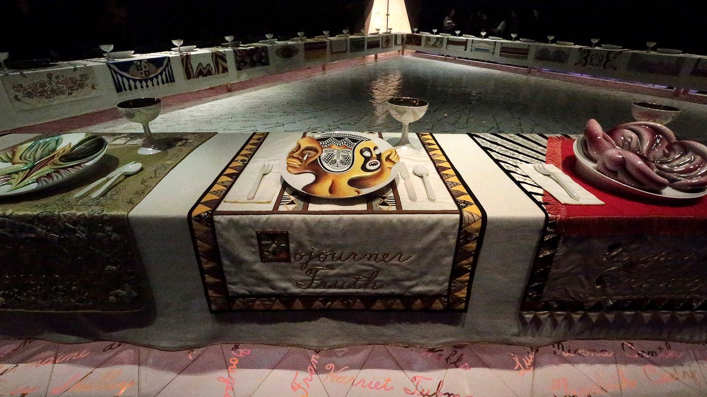 An Actual Dinner Party Inspired by Judy Chicago's “The Dinner Party” | The  New Yorker