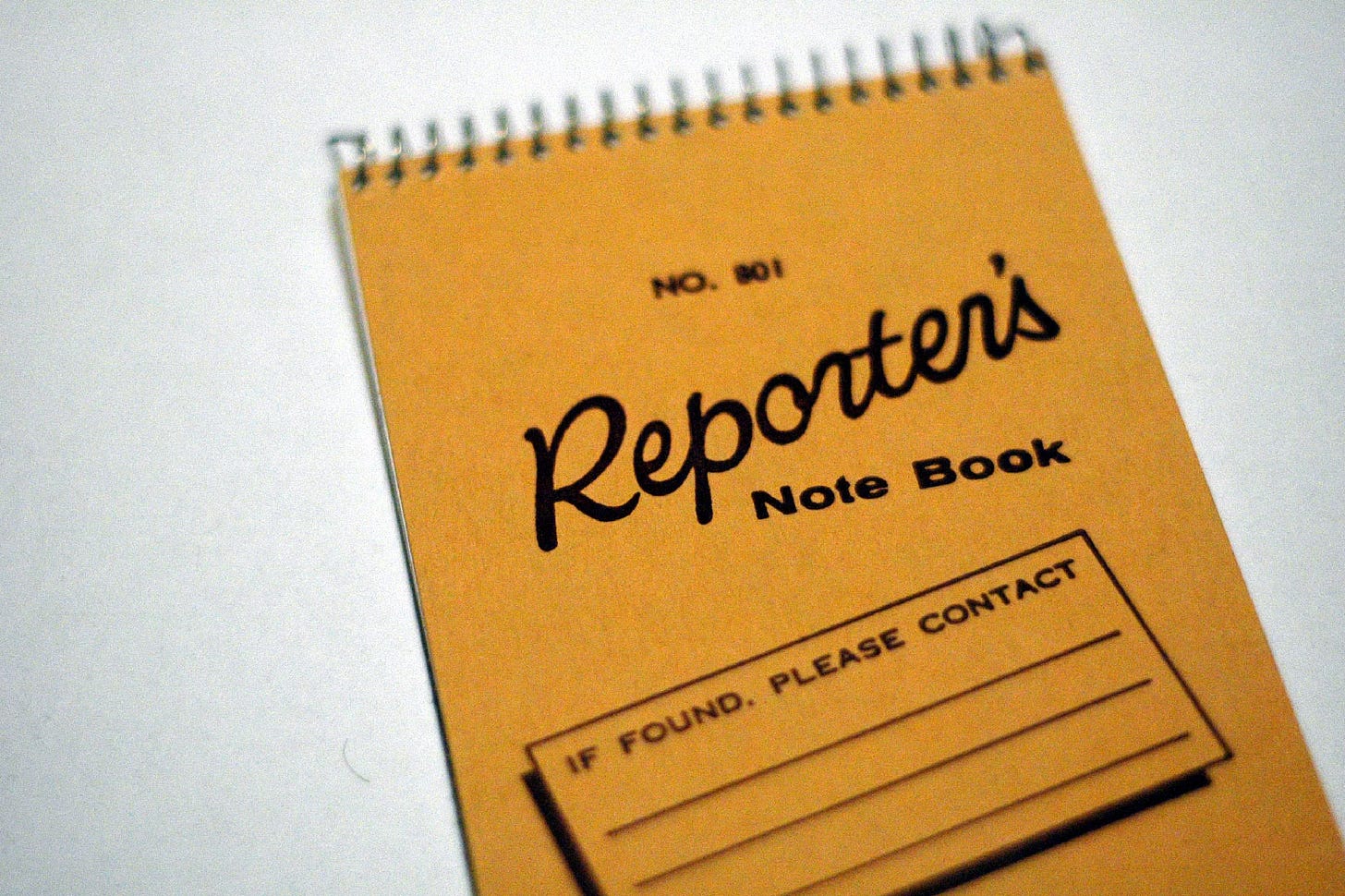 reporter notebook