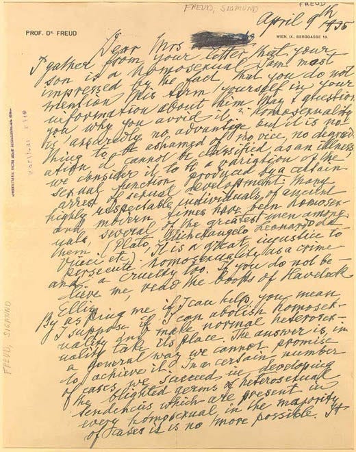 freud letter