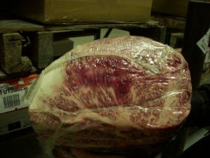 And, lest we forget, The Most Expensive Beef in The World: Wagyu. Lookit that marbling!