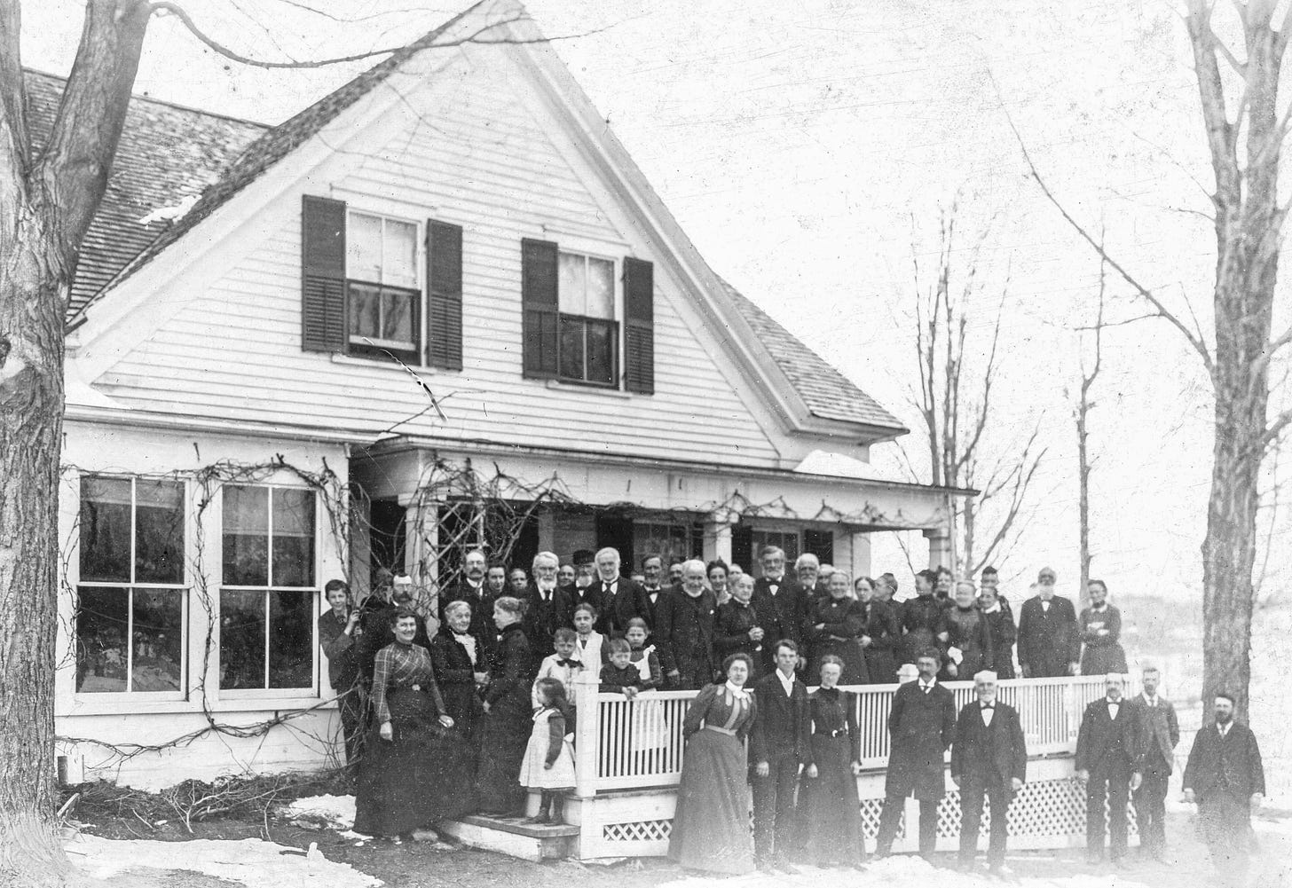 Group on porch Group on porch