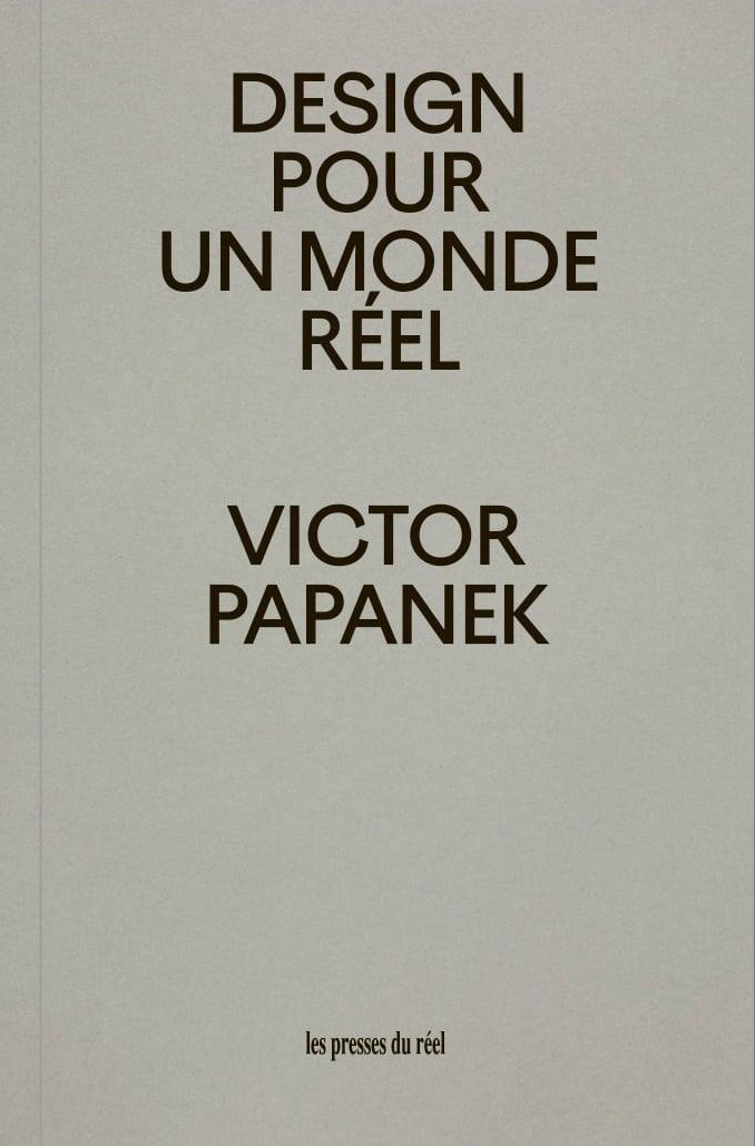Couverture. Design pour un monde réel. Victor Papanek