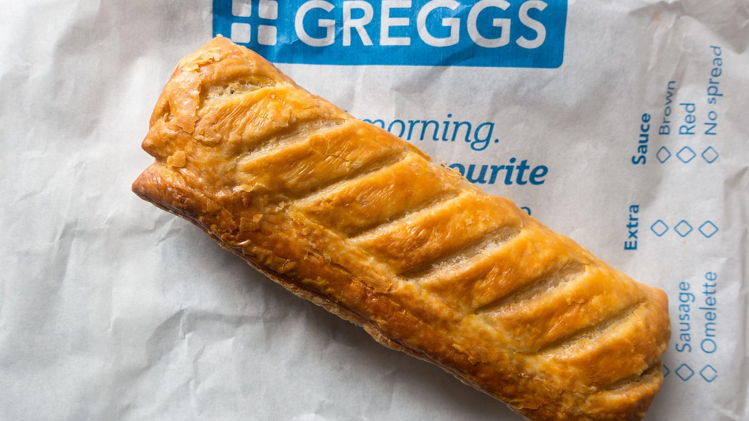 Greggs's famous sausage roll