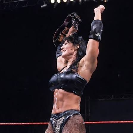 on October 17th, 1999 at the 'No Mercy' PPV, Chyna became the only woman in  history to win the WWF/E Intercontinental Champion, defeating Jeff Jarrett